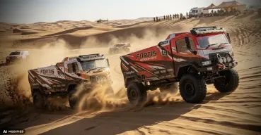 Hobby Plus 1:18 "DKR-4 Fortis" Rally Truck brushless RTR - Red